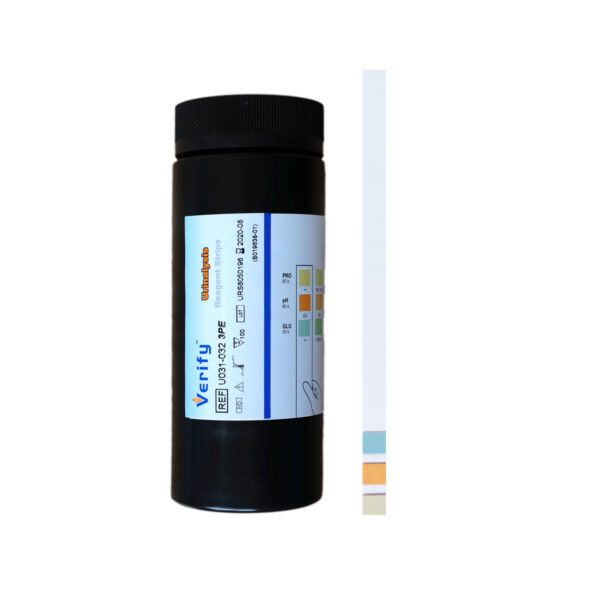 VERIFY Urinalysis Reagents strips 3PE (PRO, pH, GLU)